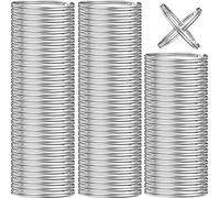 100PCS Split Key Rings, Key Rings Bulk for Keychain and Crafts, 1 inch (25mm)