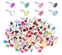 100PCS Split Pins Paper Fasteners - Multicolor Metal Mini Brads for Scrapbooking, DIY Paper Fasteners, Card Making Brads Jewels for Crafts Brad Scrapbooking DIY