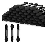 100PCS Sponge Eyeshadow Applicators - Disposable Black Eye Shadows Sponge Brushes - Eye Makeup Applicators for Nails & Eyeshadow Makeup