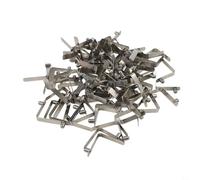 100pcs Spring Clip Push Locking Pin for Tent Pole Securing For Kayak Paddle Joint Telescopic Tube Locking Applications