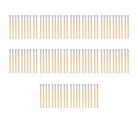 100pcs Spring Test Pogo Pin Concave Head Type Brass Material 2.02mm/0.1in Tube Diameter 33.35mm/1.3in PCB Testing Pins