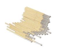 100Pcs Spring Test Probe Pogo Pin 1.5mm Cone Shape Testing Needle Head Diameter Round Contact Probe P100-E2