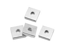 100pcs Square Nut M5 M6 M8 M5x12x3 Carbon Steel Color Galvanized Zinc Plated Square Thin Nuts BIGGER SIZE M6x20x4(M5x14x3)