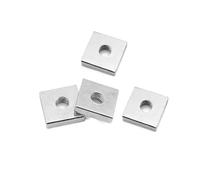 100pcs Square Nut M5 M6 M8 M5x12x3 Carbon Steel Color Galvanized Zinc Plated Thin Nuts BIGGER SIZE M6x20x4(M6x20x4)