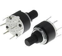 100PCS SR16 16MM Rotary Band Switch 2 Pole 3 4 Position 1 Pole 5 6 8 Position Handle Length 15MM Axis Band Switch (Color : 2 Pole 4)(2 Pole 3)