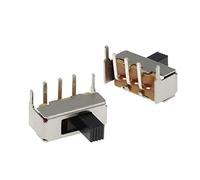 100PCS SS12F23 SS12F23VG5 0.5A 50V Toggle Switch 3PIN 1P2T 90 Degree Curved Needle Slide Switch Handle High 5mm