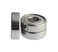 100pcs stainless steel bearing SR4ZZ R4 1/4"x5/8"x0.196" inch Shielded ball bearings 6.35 * 15.875 * 4.978 mm