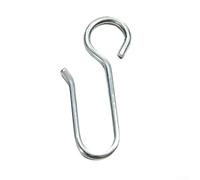 100pcs Stainless Steel Curtain Hooks for Shower Rail Tracks, For Metal Hanging Hooks with Sl esign for Home and Commercial Decor, For Easy Installation(S21)