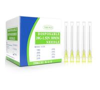 100pcs Stainless Steel Dispensing Accessories, Laboratory Supplies, Individually Sealed Wrapped for Scientific Measuring, Refilling Liquid (20g-38MM-100)