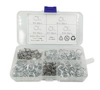 100PCS Stainless Steel Double Wire Spring Clamps Clips for Fuel Line Hose Tubes, Compatible with Car, Motorcycle, RV, Trailer Applications with Case