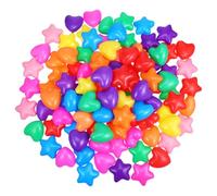 100Pcs Star and Heart Shaped Pit Balls for Indoor Play Areas Safe Ocean Ball Pool for Parties Fun Playtime Experience for Imaginative Play