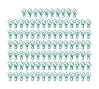 100pcs Star Clips, Small Metal Paper Clamps with Strong Clamping Force, Cute Star Shape Office Clips for Documents Tickets Accountants Students (Green)