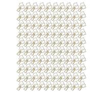 100Pcs Star Clips, Small Paper Clips with Hollow Out Design, Strong Clamping Metal Clamps for Documents Clothes Notes Tickets, Star Shaped Wire Clips for Office Home (Gold)