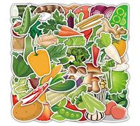 100pcs Stickers Cute Fruits Variety Fruits Vegetables Stickers Vinyl Sticker for Water Bottles Laptop Refrigerator Luggage Cup Computer Mobile Phone Aesthetic Decals