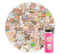 100PCS Stickers for Grey Bear,Cute Bear Stickers,Teens Boys and Girls Sticker Pack Vinyl Skateboard Guitar Door Laptop Luggage Car Bike Water Bottle Birthday Party Supplies Stickers