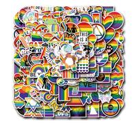 100PCS Stickers for Pride Parade,Pride Stickers,Teens Boys and Girls Sticker Pack Vinyl Skateboard Guitar Door Laptop Luggage Car Bike Water Bottle Birthday Party Supplies Stickers