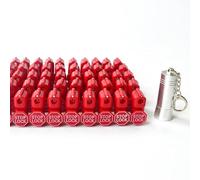 100pcs Stop Lock with 1pc Magnetic Key for Store Display Security Hook Stem&peg Stoplok Plastic Hook Lock Red 6mm
