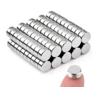 100pcs Strong Neodymium Fridge Magnets, 6x3mm Small Round for Whiteboards, Crafts, DIY, Office, Notice Board - Premium Multi-use Refrigerator Magnets
