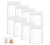 100pcs Strong Resealable Seal Clear Bags Resealable 9x13cm Small Transparent Grip Seal Bags for Food Storage Jewellery Screws Medicine Transparent