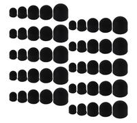 100pcs Stylus Pen Tips Silicone round Replacement Nibs | High Sensitivity Conductive Design, Quick Tip Swap, Balanced Friction Control, Black Finish, 3mm to 6mm Sizes