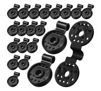 100pcs Sunshade Clips, Reusable Round Shade Net Fixing Clamps | Repositionable Lock Grip Design, Reinforced Fastening Structure, for Greenhouse Shading, Awning Fabric and Garden Nets