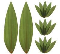 100pcs Sushi Leaf Boat Shaped Sushi Plate Tray Make Zongzi Kit