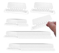 100Pcs Suspension File Tabs, Clear Hanging File Folder Tabs with Inserts - Plastic Transparent Durable Tab for Office Home Files Organization
