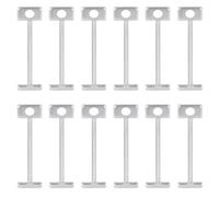 100Pcs T-Pins Stainless Steel T-Shaped Needle 1.5mm Ceramic Tile Leveling System Leveler Replacement Needles for Floors Walls Building Construction Tools 32mm Length