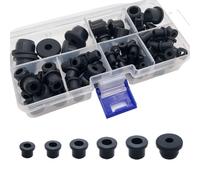 100PCS T-Type Rubber Grommet kit 6 Size Silicone Grommets for Wiring Automotive Rubber Firewall Hole Plug Cable Wire Protection,Drain Holes in Irrigation Systems etc(3/16" 1/4" 5/16" 3/8" 1/2" 5/8")