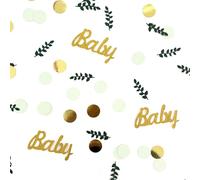 100PCS Table Scatter Confetti for Parties, Elegant Champagne and Ivory baby shower decorations, Perfect for baby shower, Gender Reveal, Jungle or Birthday Party Table Decor