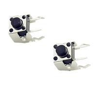 100Pcs Tact Switch 6 * 6 * 5mm Horizontal with Bracket Tactile Push Button Switches 6x6x5mm Micro Switch