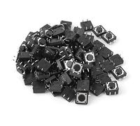 100pcs Tact Switch Momentary Tactile Push Button Switch Mini Micro Tact Switch Pushbutton Switches Accessory 12 x 12 x 5mm
