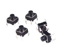 100PCS Tactile Push Button Switch Momentary Tact 6x6x6mm DIP 6 * 6 * 6mm