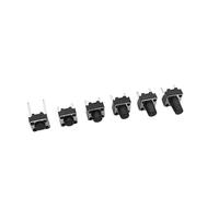 100Pcs Tactile Tact Switch Momentary Tact 6x6x5mm 6mm 7mm 8mm 9mm 2 Pin 6 x 6mm Touch Push Button Switches IDGTTLDF(6x6x4.3mm)