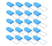100pcs Tamper-evident Security Padlock Seals with Metal Wire Blue