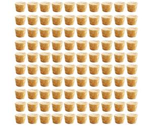 100Pcs Tapered Cork Plugs Wooden Wine Corks Stoppers Reusable Sealing Stopper for Bottle Bar DIY Crafts Kitchen Accessories (8x6x10mm)