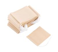 100pcs Tea Filter Paper Bags Disposable Paper Bag with Drawstring Empty Paper Infuser for Loose Leaf Tea and Coffee