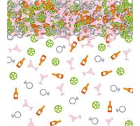 100pcs Tequila Sunrise Confetti, Margarita Bach Table Confetti, Tequila Cocktail Scatters, Fiesta Theme Bridal Shower/Bachelorette Party Table Decoration
