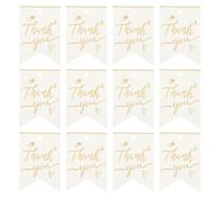 100pcs Thank You Gift Wrap Tags White Paper Lh-159 Elegant Design