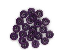 100pcs Thick 4 Hole Resin Buttons Sewing Scrapbooking Clothing Home Crafts Handmade Accessories Card Making DIY Decor 10-15mm-S-12.5mm