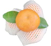 100pcs Thicken Foam Net Sleeve Pockets - Shockproof Protective Sleeves for Fruits & Vegetables Reusable Mesh Cushioning Transport Bags(28x10cm)