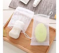 100PCS Thickened Double-layer Foaming Net Facial Cleanser Facial Foam Machine Handmade Soap Bag Cleansing Foam Bubble Bag Soap Net Soap Saver Pouch Mesh Bag