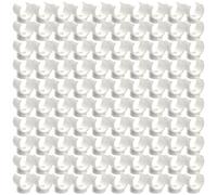 100Pcs Thickened Pipe Fastener with U Shape Structure Heavy Duty Pipes Clamps Hangers Tubing Hose Holder U Shaped Pipe Clamp