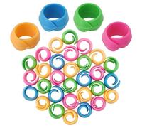 100Pcs Thread Spool Savers Spool Covers&Huggers Embroidery Floss Silicone Organization Prevent Thread Tails from Unwinding, No Loose Ends for Sewing Thread Spools, 4 Bright Colors