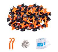 100Pcs Tile Leveling System 2mm + 200 Tile Spacers 2mm,Tile Spacers and Levellers,Tile Levelling System with 2mm Tile Spacers Floor Tile Spacers Tiling Spacers Tile Spacer,Tiling Tools and Accessories