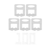 100Pcs Tile Leveling System, Plastic Tile Leveling Base Clip 0.5mm/0.02in Ceramic Floor Wall Tools DIY Floor Leveler Base Clips for Wall, Flooring, Stone Installation