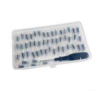 100Pcs Tire Repair Screws with Carbon Steel Construction and Rubber Coating for Vehicle Tire Puncture Repair Kit (100PCS)