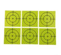 100PCS Total Station Reflective Aiming Target Stickers, 5 Sizes 20-60mm, Green & White Measuring Phosphor Tape for Tunnel, Bridge, Building Surveying and Inspection(A)