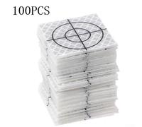 100PCS Total Station Reflector Set with 20x20mm to 60x60mm Sizes, Acrylic Measuring Aiming Target Sticker for Surveying, Tunnel & Bridge(D)