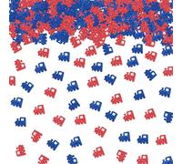 100pcs Train Confetti, Blue & Red Glitter Train Themed Birthday Party Table Confetti, 1st Birthday Train Paper Scatters, Gender Reveal/Boy's Birthday Party Table Decoration